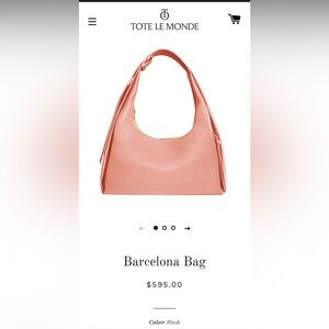 Tote Le Monde Barcelona bag in blush